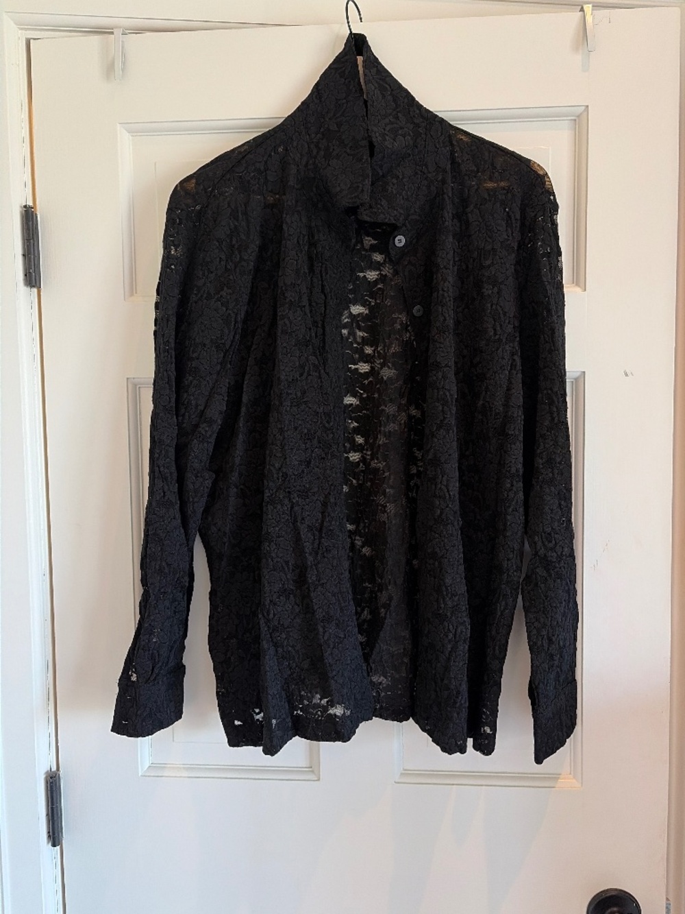 Black lace blouse
